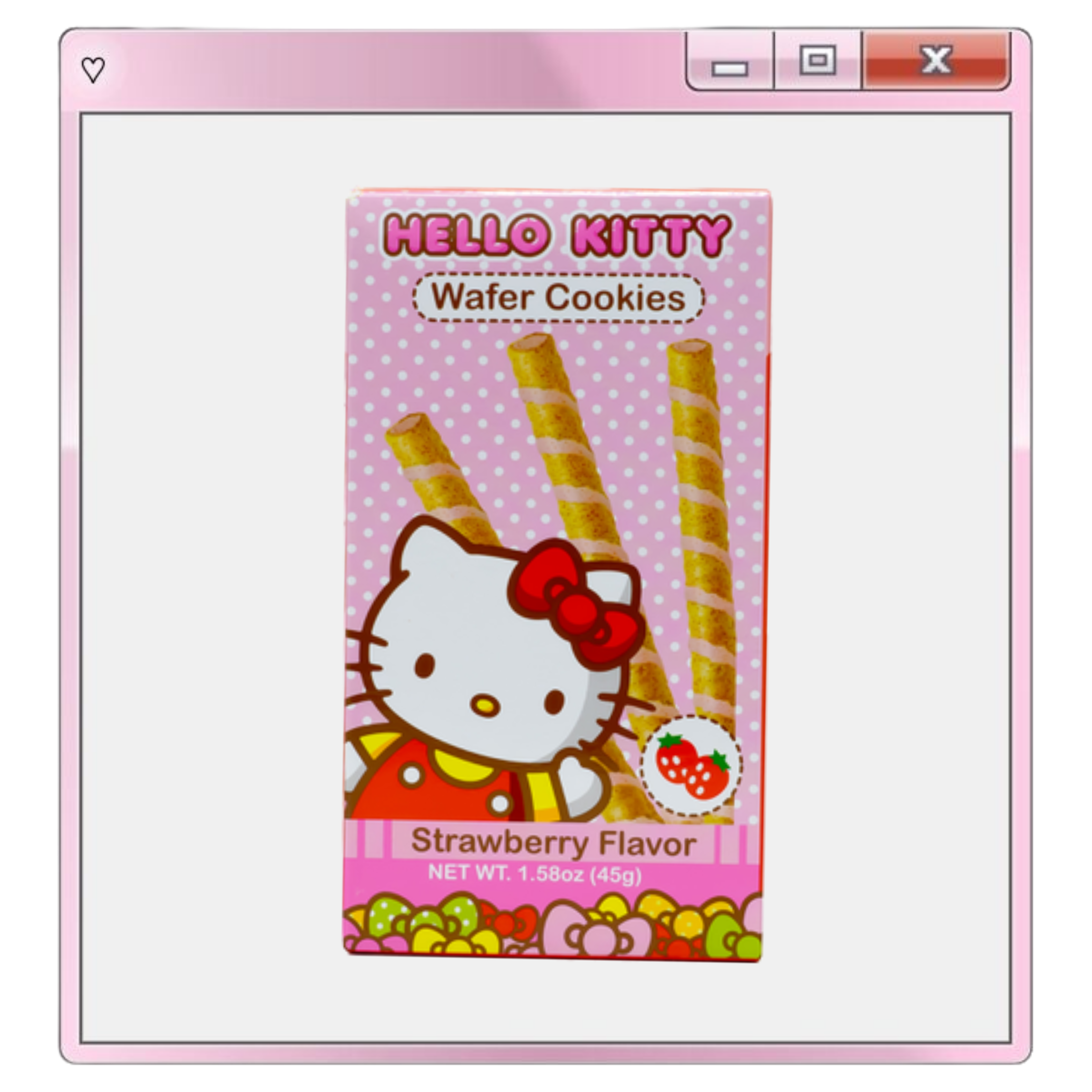 Hello Kitty Strawberry Wafer Cookies